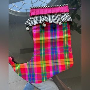 Mackenzie-Childs super cute Christmas Jester style stocking